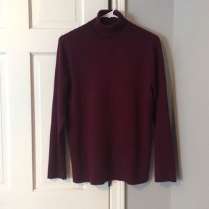 Chico’s maroon turtleneck sweater